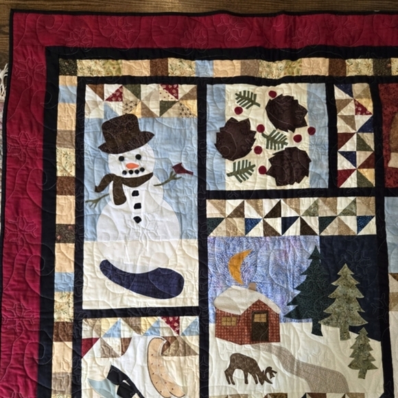 Wall Quilt 'Winter Memories' - Picture 2 of 16